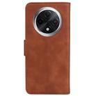 For OPPO A3 Pro 5G Skin Feel Pure Color Flip Leather Phone Case(Brown) - 3