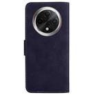 For OPPO A3 Pro 5G Skin Feel Pure Color Flip Leather Phone Case(Black) - 3