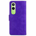 For OPPO K12x Skin Feel Pure Color Flip Leather Phone Case(Purple) - 3