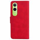 For OPPO K12x Skin Feel Pure Color Flip Leather Phone Case(Red) - 3