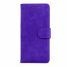 For OPPO Reno12 5G Global Skin Feel Pure Color Flip Leather Phone Case(Purple) - 2