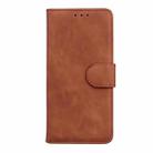 For OPPO Reno12 5G Global Skin Feel Pure Color Flip Leather Phone Case(Brown) - 2