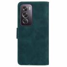 For OPPO Reno12 Pro 5G Global Skin Feel Pure Color Flip Leather Phone Case(Green) - 3