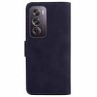 For OPPO Reno12 Pro 5G Global Skin Feel Pure Color Flip Leather Phone Case(Black) - 3