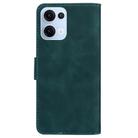 For OPPO Reno13 Global Skin Feel Pure Color Flip Leather Phone Case(Green) - 3