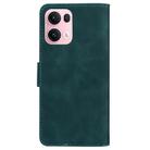 For OPPO Reno13 Pro Global Skin Feel Pure Color Flip Leather Phone Case(Green) - 3