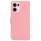 For OPPO Reno13 Pro Global Skin Feel Pure Color Flip Leather Phone Case(Pink) - 3