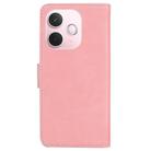 For OPPO A5 Pro 5G Skin Feel Pure Color Flip Leather Phone Case(Pink) - 3