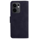 For OPPO Reno13 F 4G / 5G Skin Feel Pure Color Flip Leather Phone Case(Black) - 3