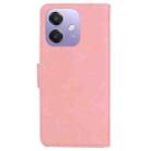 For OPPO A5x 5G / A3 4G / 5G / A3x 4G / 5G Skin Feel Pure Color Flip Leather Phone Case(Pink) - 3