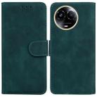 For Realme 11 5G Global Skin Feel Pure Color Flip Leather Phone Case(Green) - 1