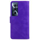 For Realme C65 4G Skin Feel Pure Color Flip Leather Phone Case(Purple) - 3