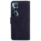 For Realme C65 4G Skin Feel Pure Color Flip Leather Phone Case(Black) - 3