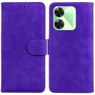 For Realme C61 / C63 / Note 60 Skin Feel Pure Color Flip Leather Phone Case(Purple) - 1