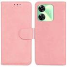 For Realme C61 / C63 / Note 60 Skin Feel Pure Color Flip Leather Phone Case(Pink) - 1