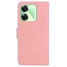 For Realme C61 / C63 / Note 60 Skin Feel Pure Color Flip Leather Phone Case(Pink) - 3