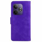 For Realme GT 6 / GT 6T / GT Neo6 Skin Feel Pure Color Flip Leather Phone Case(Purple) - 3