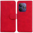 For Realme GT 6 / GT 6T / GT Neo6 Skin Feel Pure Color Flip Leather Phone Case(Red) - 1