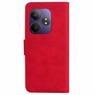 For Realme GT 6 / GT 6T / GT Neo6 Skin Feel Pure Color Flip Leather Phone Case(Red) - 3