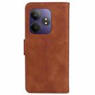 For Realme GT 6 / GT 6T / GT Neo6 Skin Feel Pure Color Flip Leather Phone Case(Brown) - 3