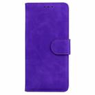 For Realme 13+ Global Skin Feel Pure Color Flip Leather Phone Case(Purple) - 2