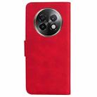 For Realme 13+ Global Skin Feel Pure Color Flip Leather Phone Case(Red) - 3