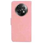 For Realme 13+ Global Skin Feel Pure Color Flip Leather Phone Case(Pink) - 3