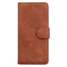 For Realme 13+ Global Skin Feel Pure Color Flip Leather Phone Case(Brown) - 2