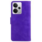 For Realme 14 Skin Feel Pure Color Flip Leather Phone Case(Purple) - 3