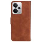 For Realme 14 Skin Feel Pure Color Flip Leather Phone Case(Brown) - 3