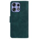 For Motorola Edge 50 Pro Skin Feel Pure Color Flip Leather Phone Case(Green) - 3