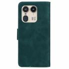 For Motorola Edge 50 Ultra Skin Feel Pure Color Flip Leather Phone Case(Green) - 3