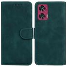 For Motorola Edge 50 Fusion Skin Feel Pure Color Flip Leather Phone Case(Green) - 1