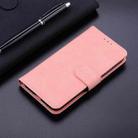 For Motorola Edge 50 Fusion Skin Feel Pure Color Flip Leather Phone Case(Pink) - 2