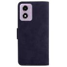 For Motorola Moto G04s / Moto E14 Skin Feel Pure Color Flip Leather Phone Case(Black) - 3