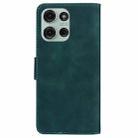 For Motorola Moto G75 5G Skin Feel Pure Color Flip Leather Phone Case(Green) - 3