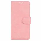 For Motorola Moto G75 5G Skin Feel Pure Color Flip Leather Phone Case(Pink) - 2