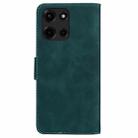 For Motorola Moto G 5G 2025 Skin Feel Pure Color Flip Leather Phone Case(Green) - 3