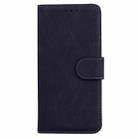 For Motorola Moto G 5G 2025 Skin Feel Pure Color Flip Leather Phone Case(Black) - 2