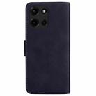 For Motorola Moto G 5G 2025 Skin Feel Pure Color Flip Leather Phone Case(Black) - 3
