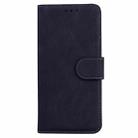 For Motorola Moto G05 / E15 Skin Feel Pure Color Flip Leather Phone Case(Black) - 2