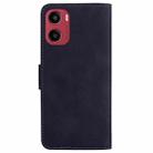 For Motorola Moto G05 / E15 Skin Feel Pure Color Flip Leather Phone Case(Black) - 3