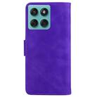 For Motorola Edge 60 Fusion / Edge 5G 2025 Skin Feel Pure Color Flip Leather Phone Case(Purple) - 3