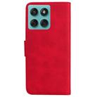 For Motorola Edge 60 Fusion / Edge 5G 2025 Skin Feel Pure Color Flip Leather Phone Case(Red) - 3
