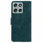 For Motorola Moto G56 5G / G66j 5G / G66y 5G Skin Feel Pure Color Flip Leather Phone Case(Green) - 3