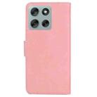 For Motorola Moto G56 5G / G66j 5G / G66y 5G Skin Feel Pure Color Flip Leather Phone Case(Pink) - 3