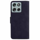 For Motorola Moto G56 5G / G66j 5G / G66y 5G Skin Feel Pure Color Flip Leather Phone Case(Black) - 3