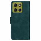 For Motorola Moto G86 5G Skin Feel Pure Color Flip Leather Phone Case(Green) - 3