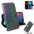 For iPhone 15 Colorful Magnetic Buckle Leather Phone Case(Silver) - 1