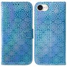 For iPhone SE 2024 Colorful Magnetic Buckle Leather Phone Case(Blue) - 1